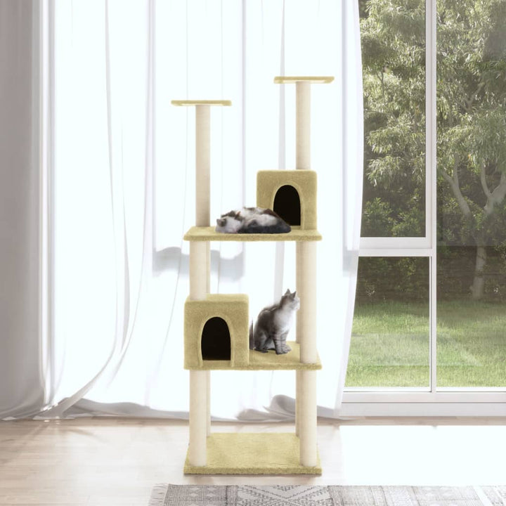 Cat Tree With Sisal Scratching Posts 141 Cm
