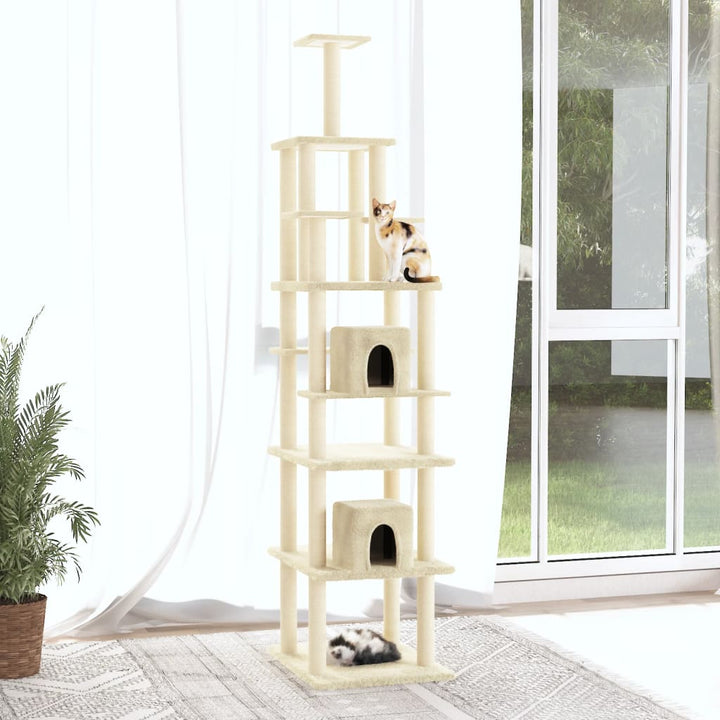 Cat Tree With Sisal Scratching Posts 216 Cm