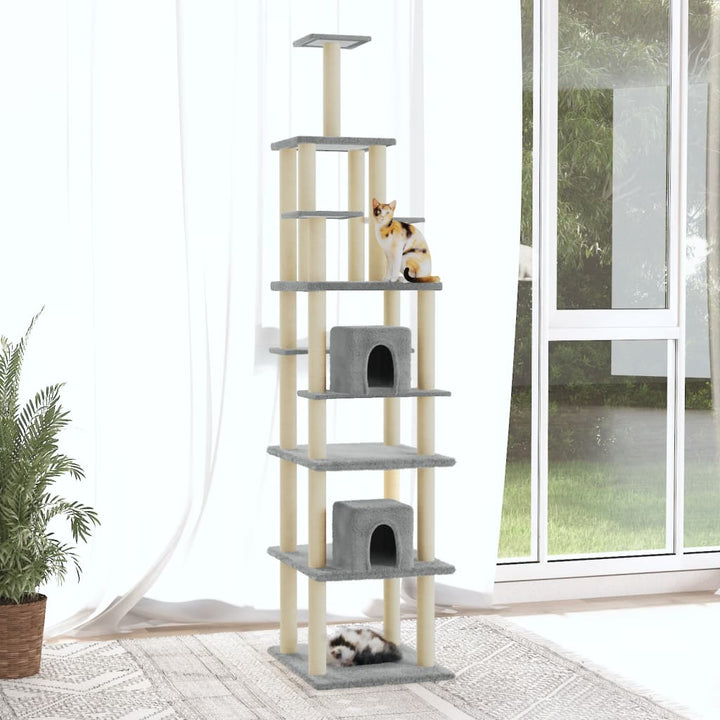 Cat Tree With Sisal Scratching Posts 216 Cm