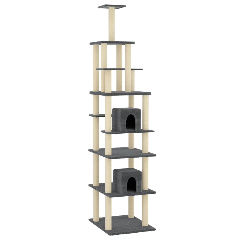 Cat Tree With Sisal Scratching Posts 216 Cm