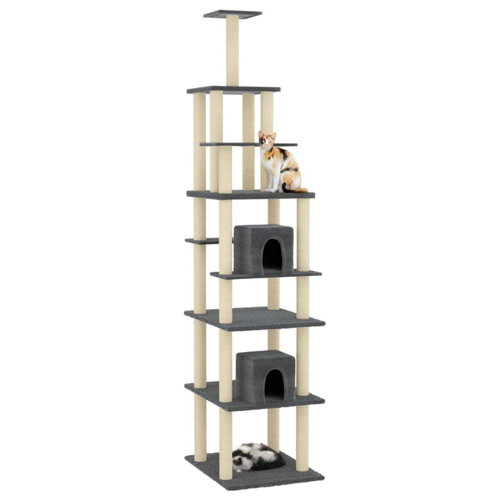 Cat Tree With Sisal Scratching Posts 216 Cm
