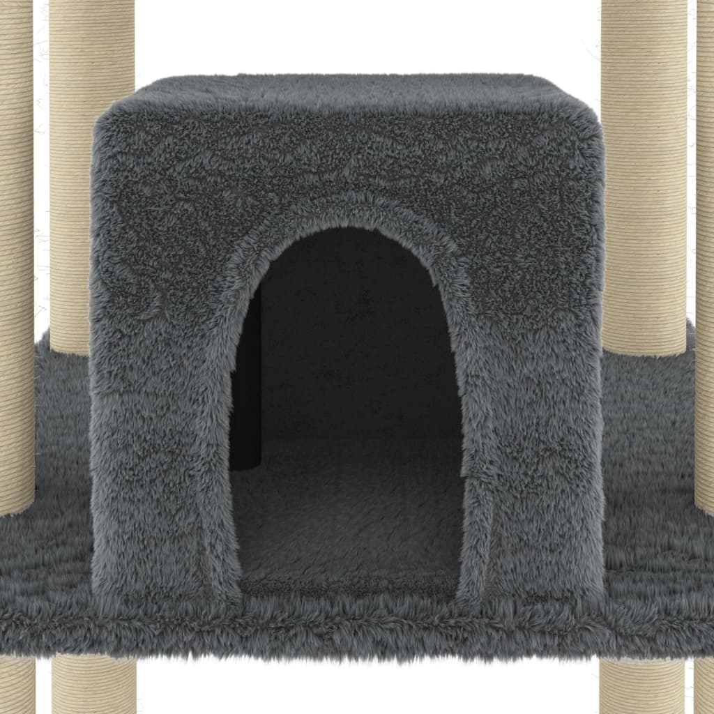 Cat Tree With Sisal Scratching Posts 216 Cm