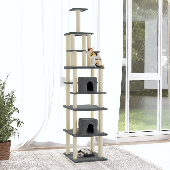 Cat Tree With Sisal Scratching Posts 216 Cm