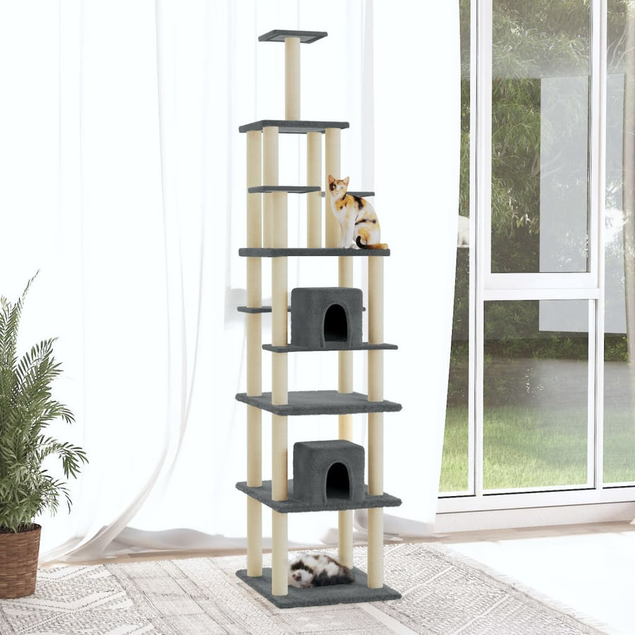 Cat Tree With Sisal Scratching Posts 216 Cm