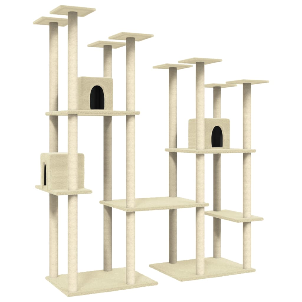 Cat Tree With Sisal Scratching Posts 174 Cm