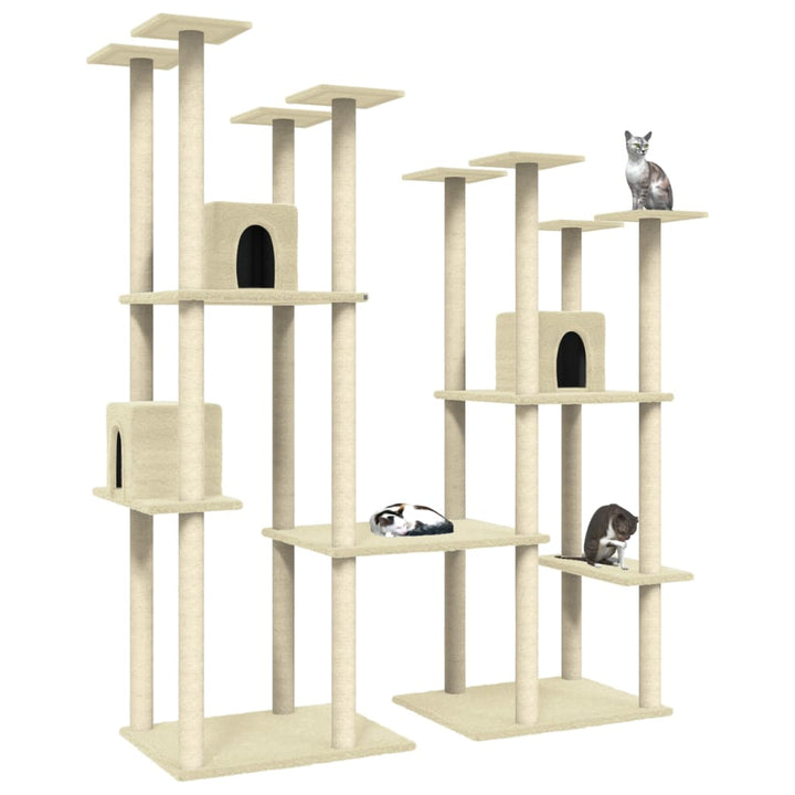 Cat Tree With Sisal Scratching Posts 174 Cm