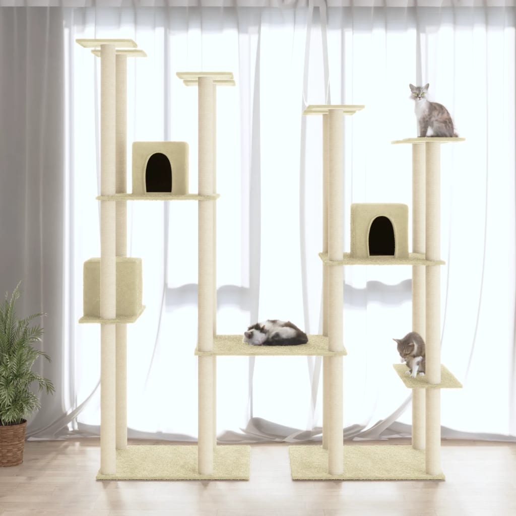 Cat Tree With Sisal Scratching Posts 174 Cm