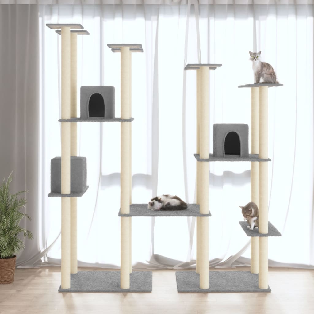 Cat Tree With Sisal Scratching Posts 174 Cm