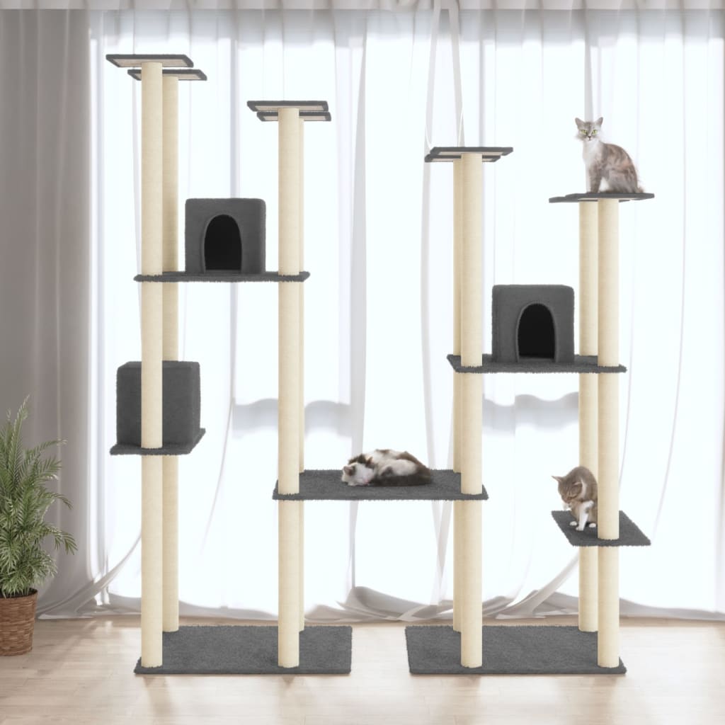 Cat Tree With Sisal Scratching Posts 174 Cm
