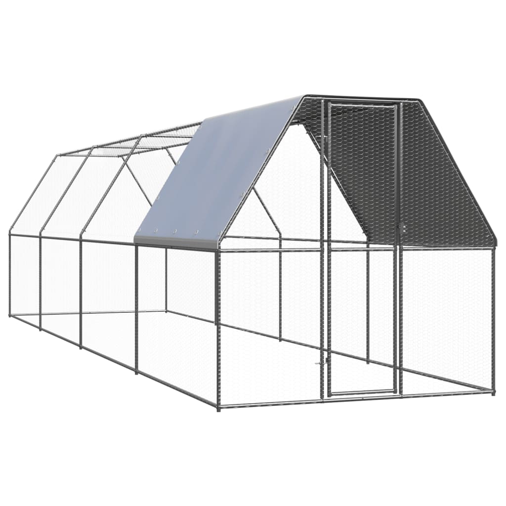 Outdoor Chicken Cage Galvanised Steel