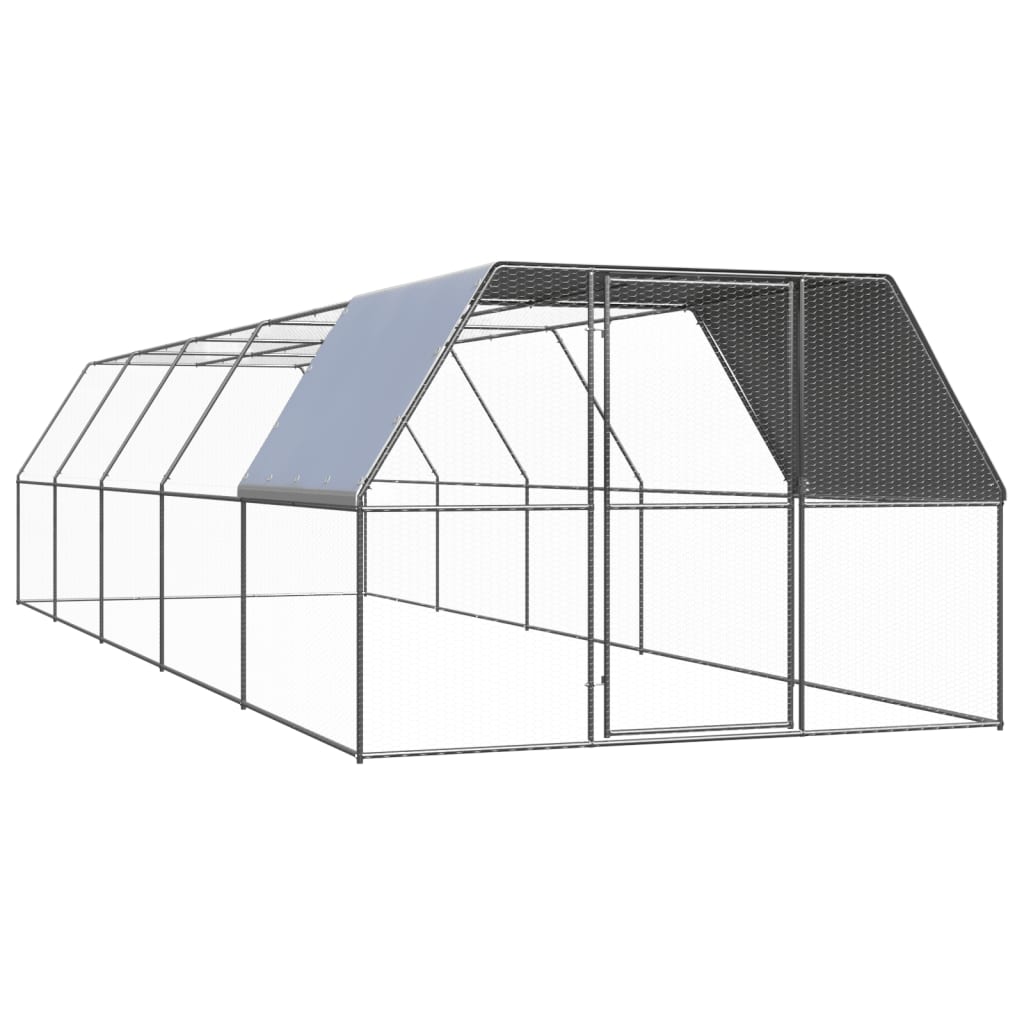 Outdoor Chicken Cage Galvanised Steel