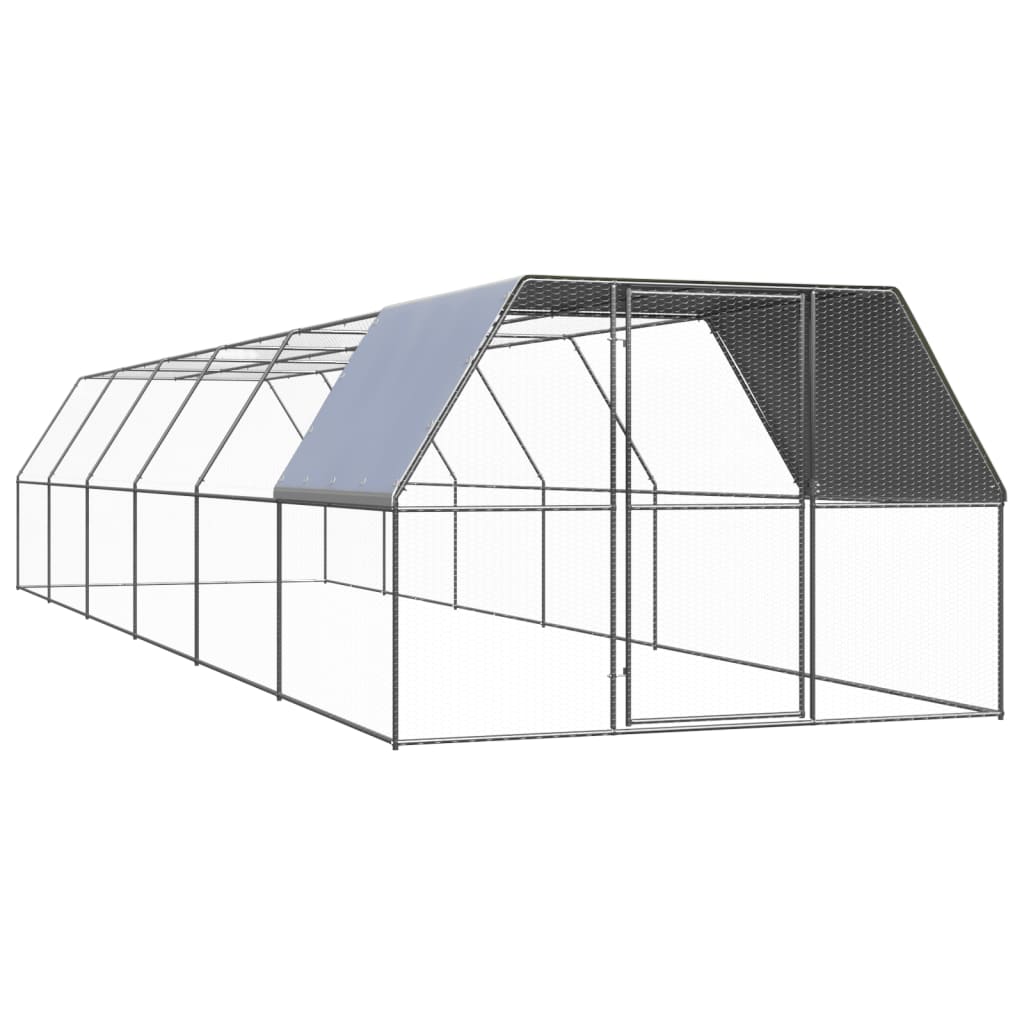 Outdoor Chicken Cage Galvanised Steel