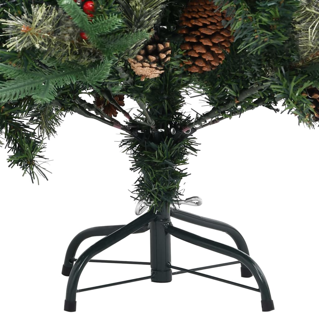 Christmas Tree With Pine Cones Green 120 Cm Pvc&Pe