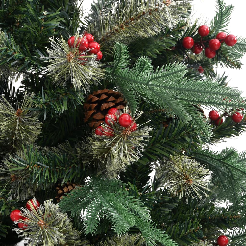 Christmas Tree With Pine Cones Green 120 Cm Pvc&Pe