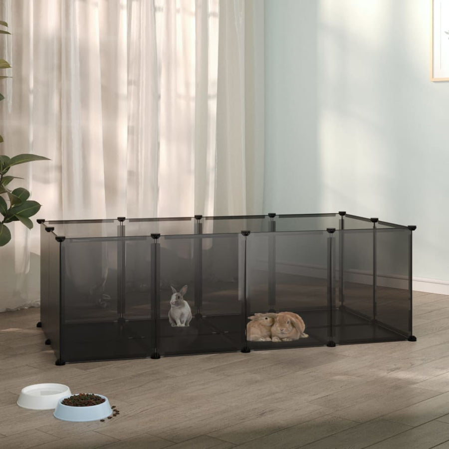 Small Animal Cage 144X74X46.5 Cm Pp And Steel