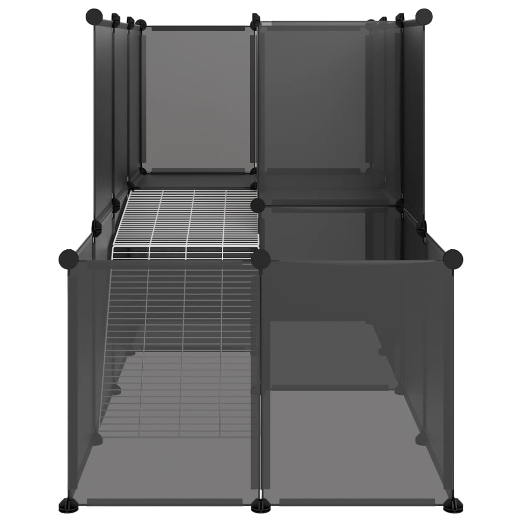 Small Animal Cage 142X74X93 Cm Pp And Steel