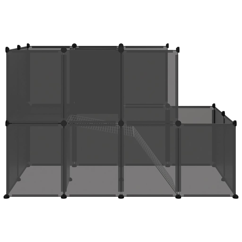 Small Animal Cage 142X74X93 Cm Pp And Steel