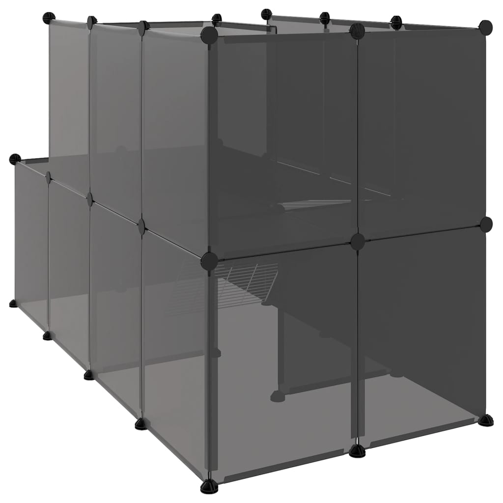 Small Animal Cage 142X74X93 Cm Pp And Steel