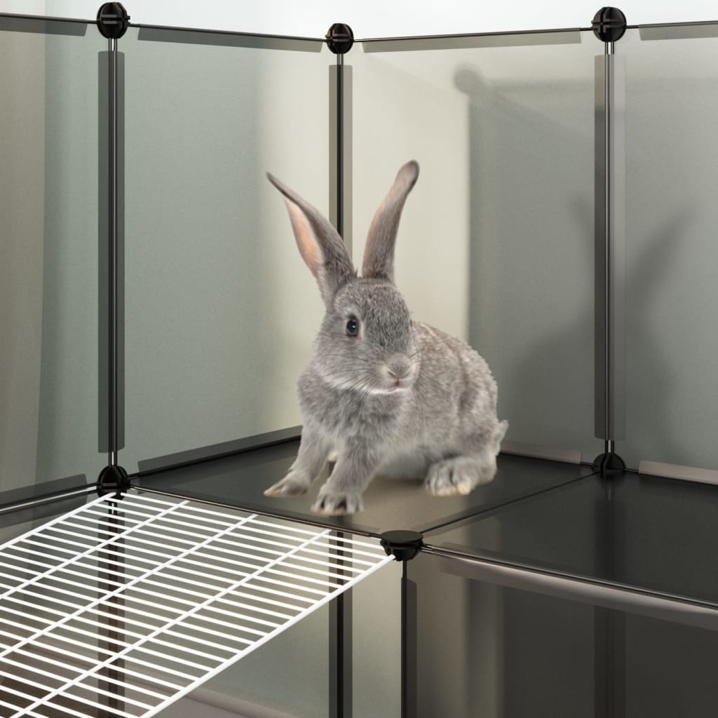 Small Animal Cage 142X74X93 Cm Pp And Steel