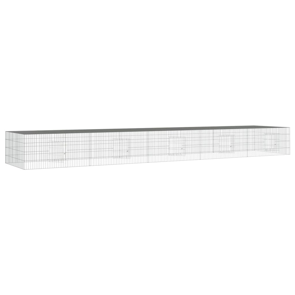 5-Panel Rabbit Cage Galvanised Iron