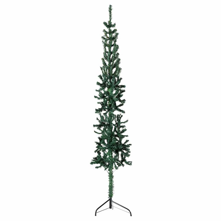 Slim Artificial Half Christmas Tree With Stand