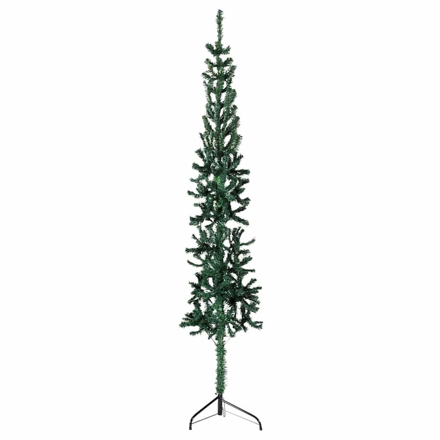 Slim Artificial Half Christmas Tree With Stand