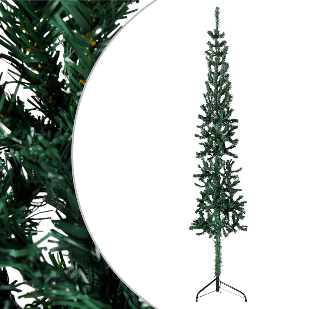 Slim Artificial Half Christmas Tree With Stand