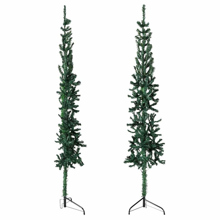 Slim Artificial Half Christmas Tree With Stand