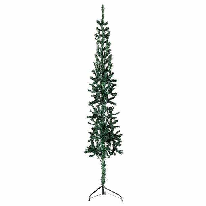 Slim Artificial Half Christmas Tree With Stand