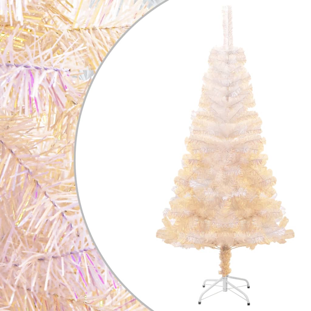 Artificial Christmas Tree With Iridescent Tips 180 Cm Pvc