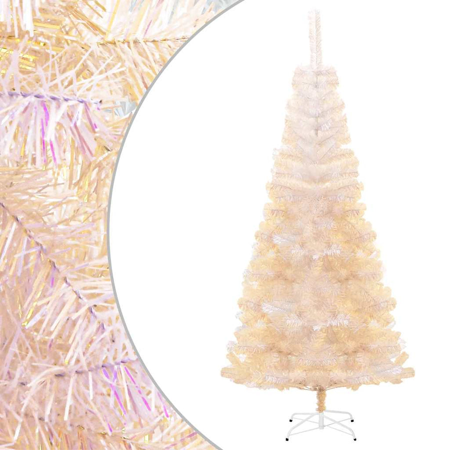 Artificial Christmas Tree With Iridescent Tips 180 Cm Pvc