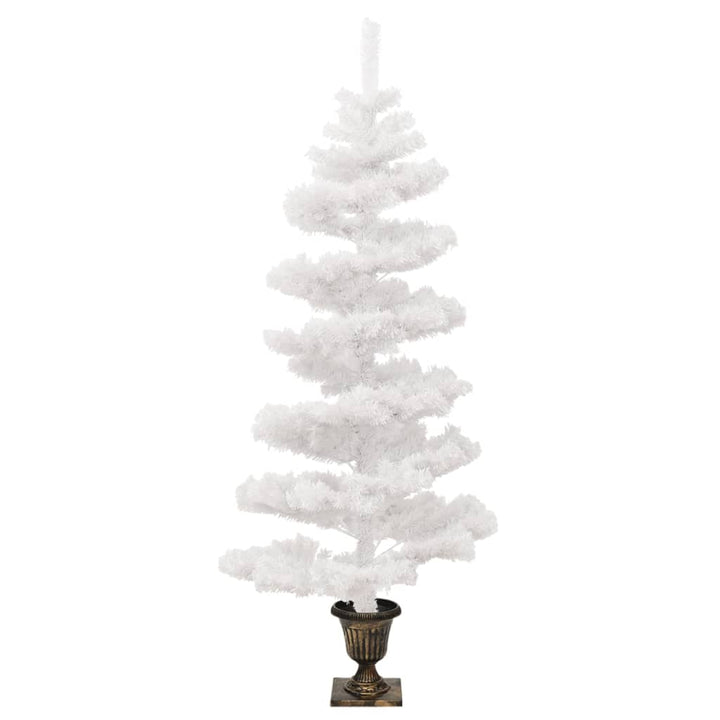 Swirl Pre-Lit Christmas Tree With Pot 120 Cm Pvc