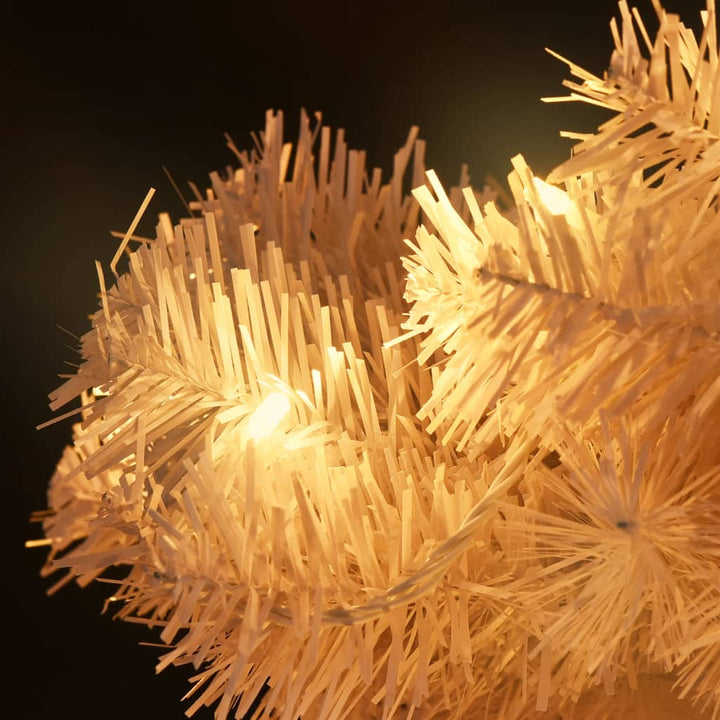 Swirl Pre-Lit Christmas Tree With Pot 120 Cm Pvc
