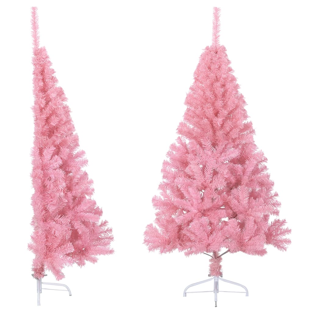 Artificial Half Christmas Tree With Stand 120 Cm Pvc