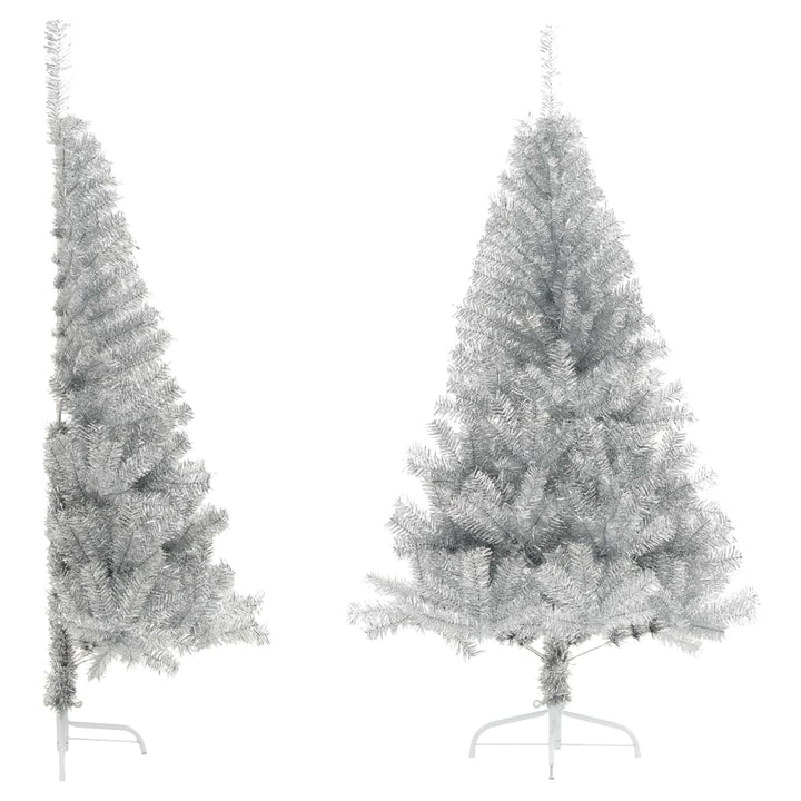 Artificial Half Christmas Tree With Stand 120 Cm Pvc