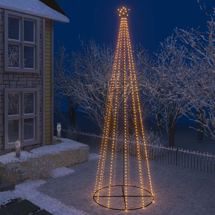 Christmas Cone Tree Warm White 1134 Leds 230X800 Cm