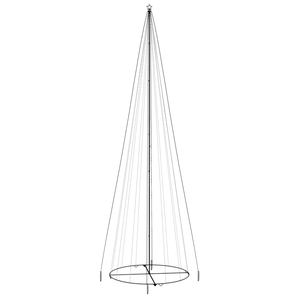Christmas Cone Tree Warm White 1134 Leds 230X800 Cm