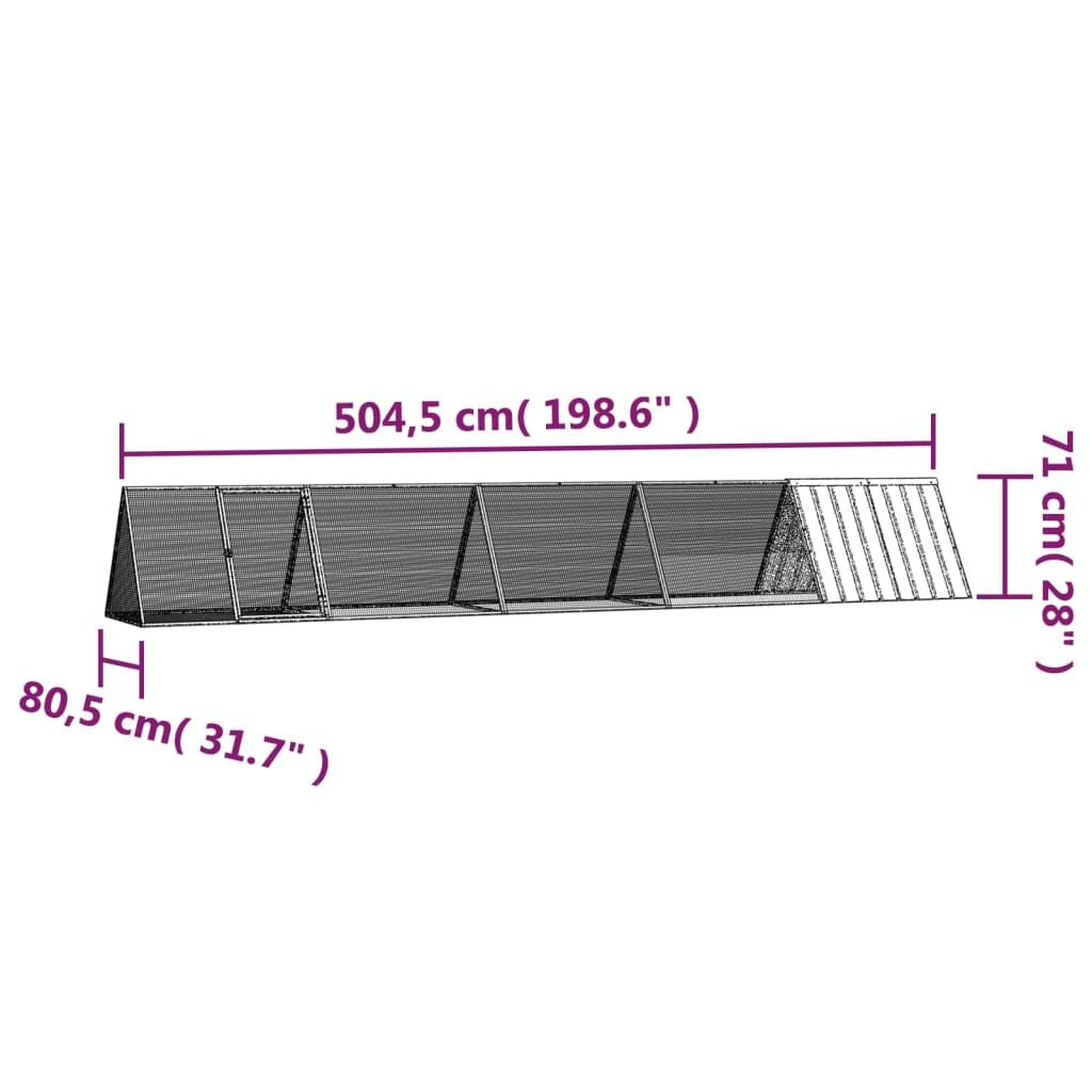 Rabbit Cage Galvanised Steel