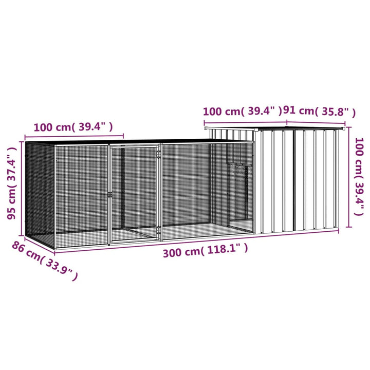 Chicken Cage Galvanised Steel