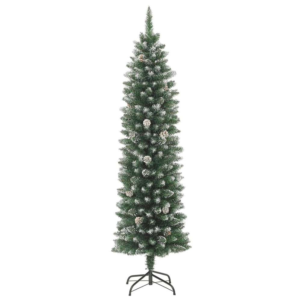 Artificial Slim Christmas Tree With Stand Pvc