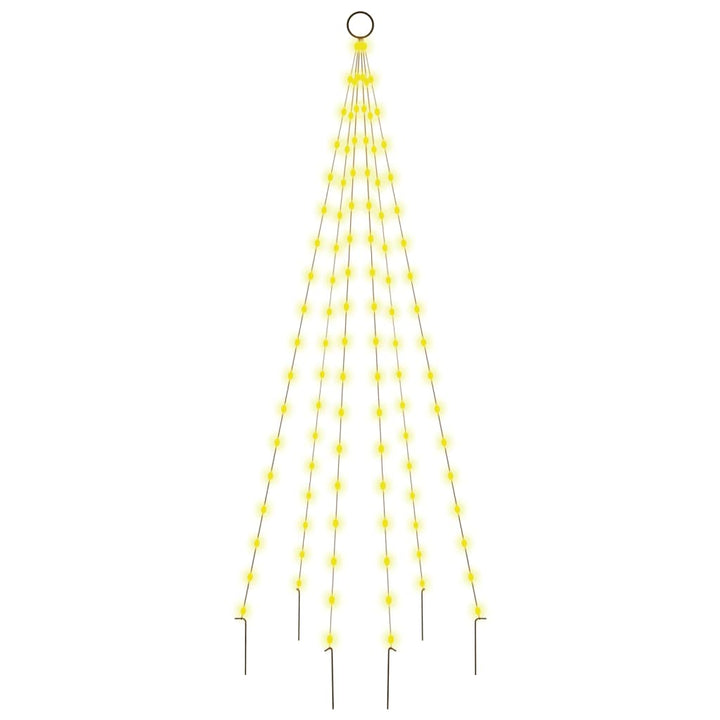 Christmas Tree On Flagpole 108 Leds 180 Cm