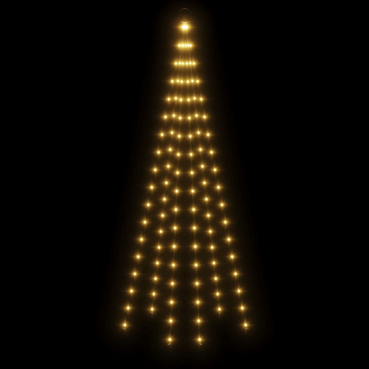 Christmas Tree On Flagpole 108 Leds 180 Cm