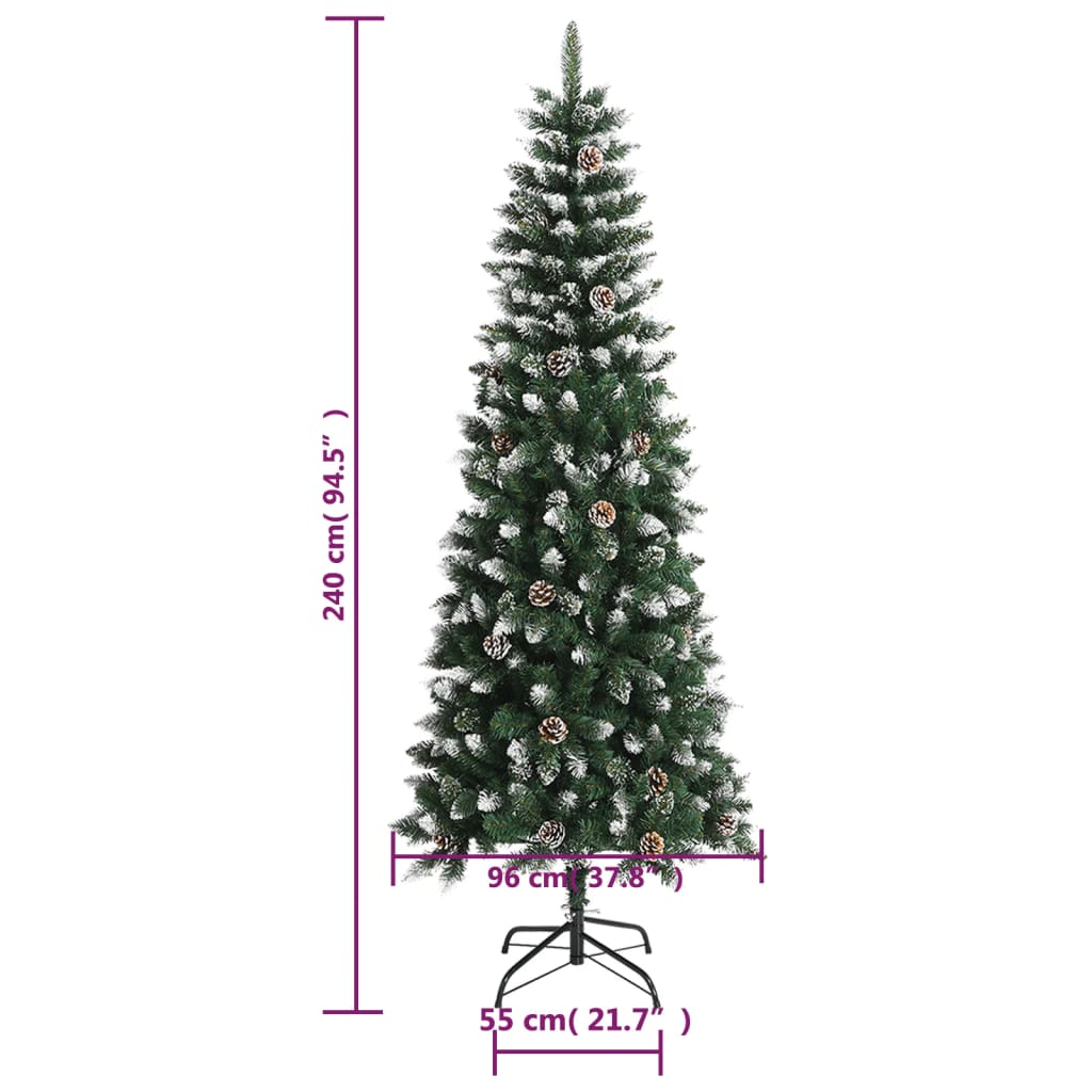 Artificial Christmas Tree With Stand Green Pvc