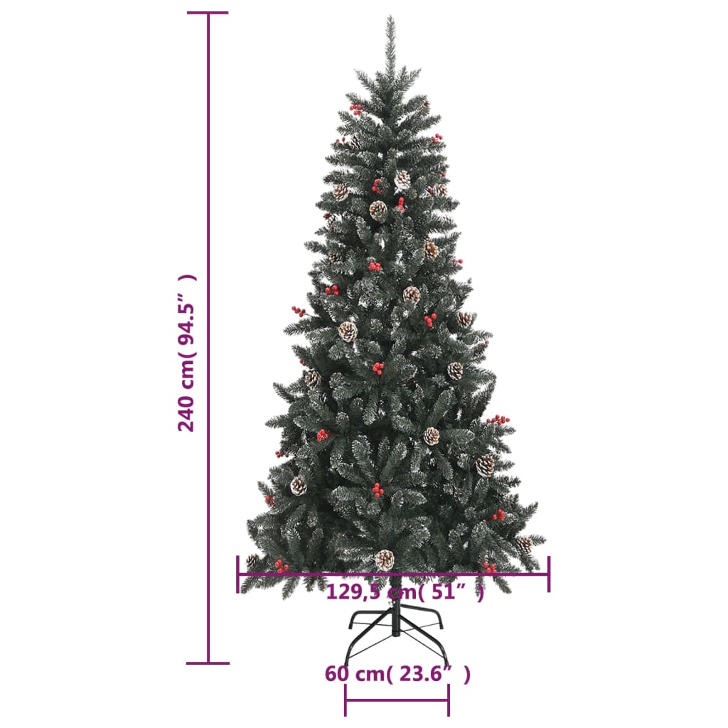 Artificial Christmas Tree With Stand Green Pvc
