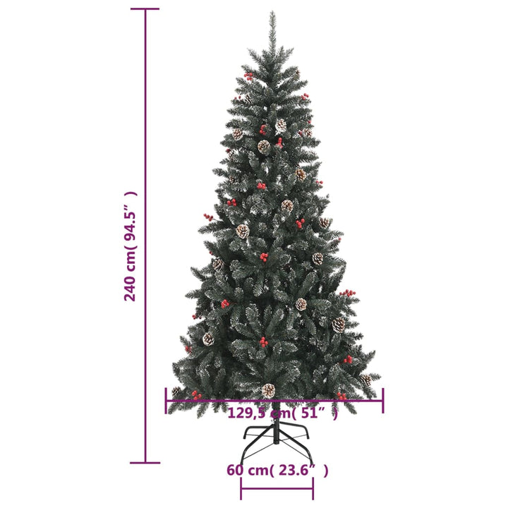 Artificial Christmas Tree With Stand Green Pvc