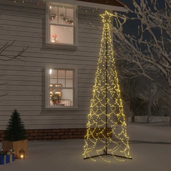 Christmas Cone Tree Warm White 1134 Leds 230X800 Cm