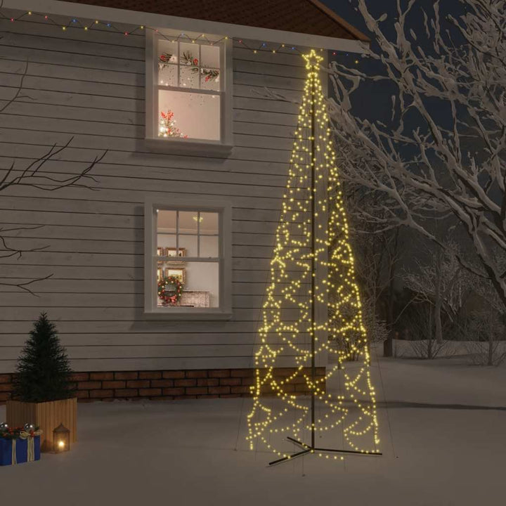 Christmas Cone Tree Warm White 1134 Leds 230X800 Cm