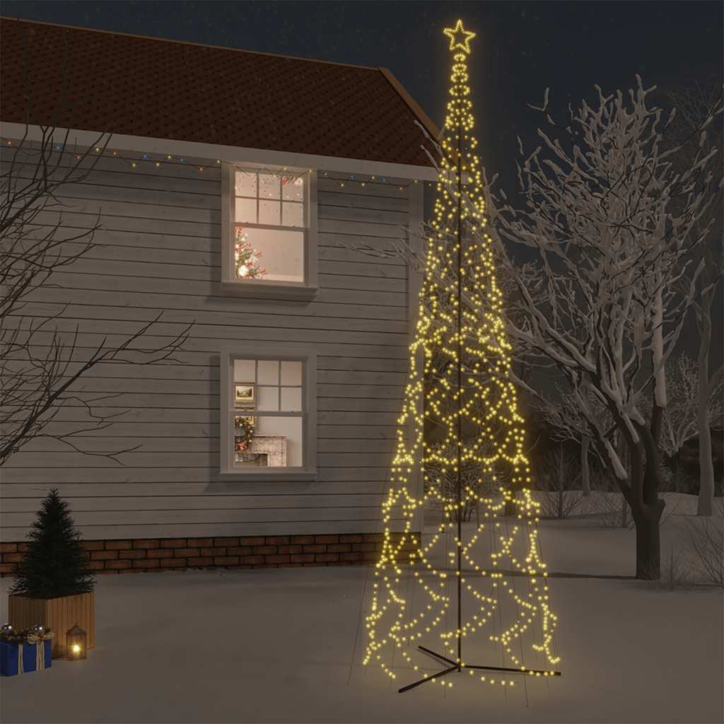 Christmas Cone Tree Warm White 1134 Leds 230X800 Cm