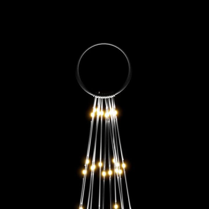 Christmas Tree On Flagpole Warm White 732 Leds 500 Cm
