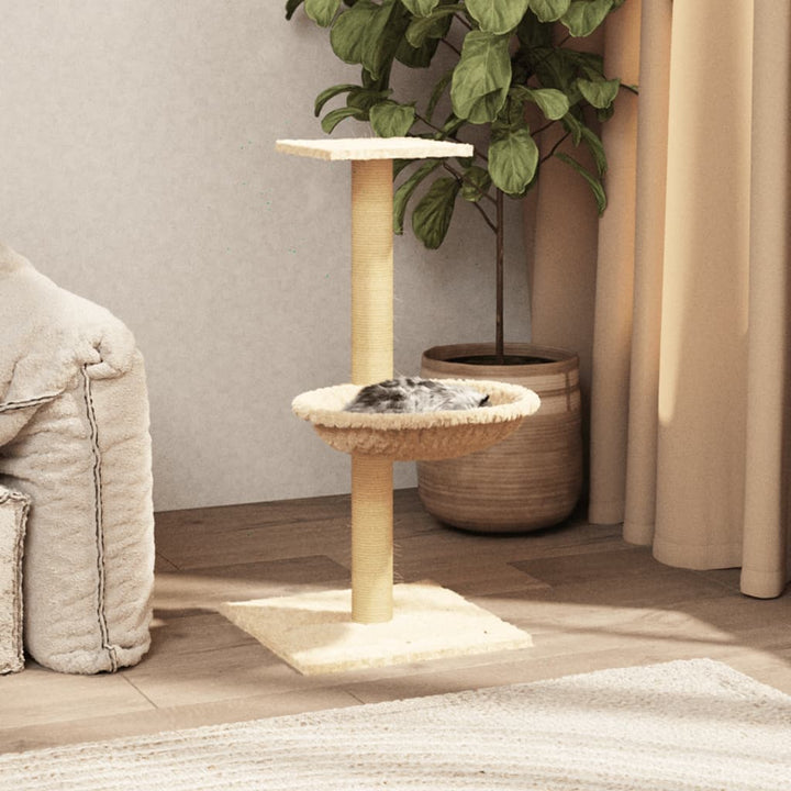 Cat Tree With Sisal Scratching Post 74 Cm